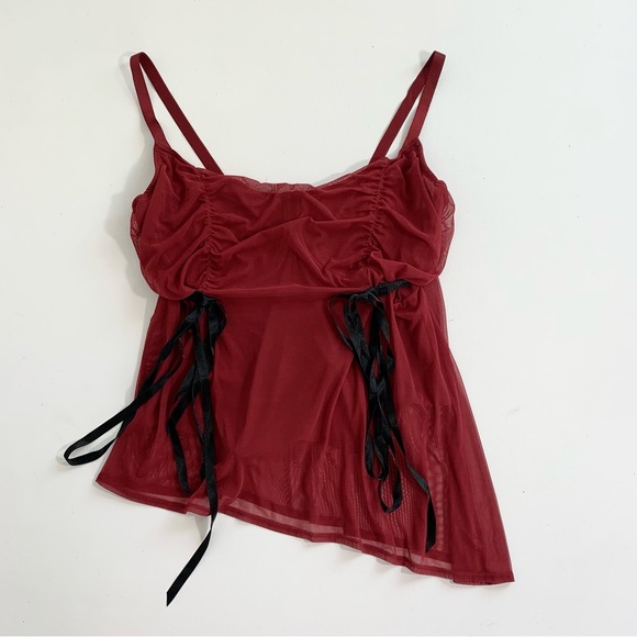 Y2K red mesh corset top - Picture 1 of 4